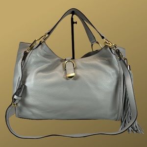 G.I.L.I (Got It Love It) Shoulder Crossbag Tote Bag Purse Silver Grey